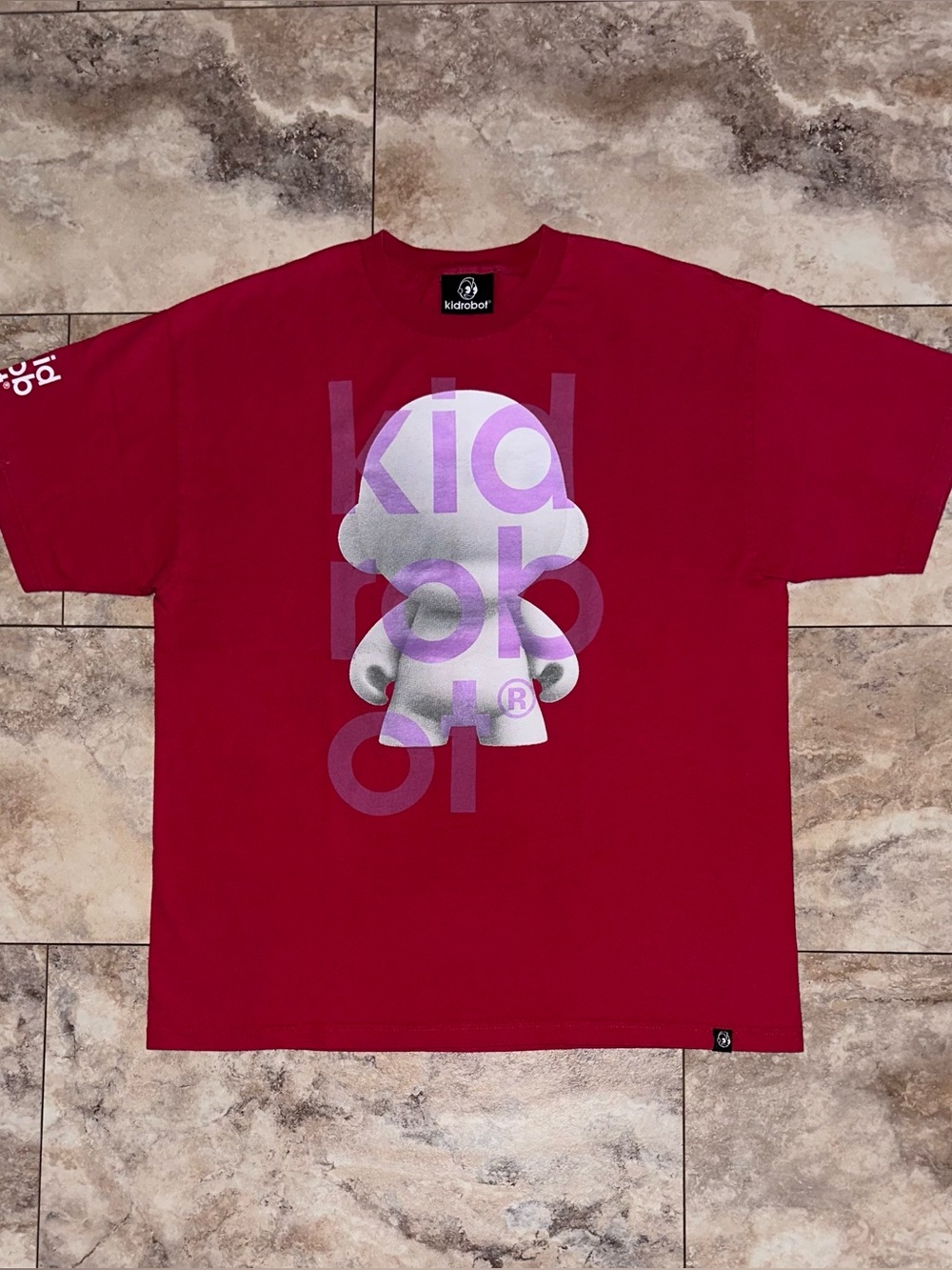 Kidrobot Limited Edition Munny Character Graphic T-Shirt Red Size XL